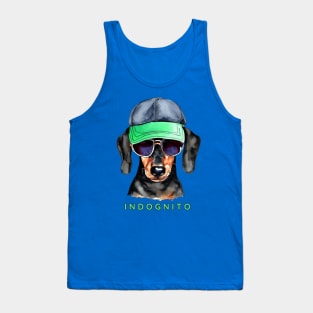 Dachshund Indognito Tank Top